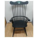 Black Rocking Chair Black tradition style wood