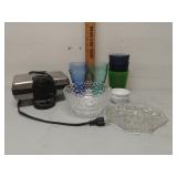 Kitchen Items- Waffle Iron, Cups, Coca-Cola