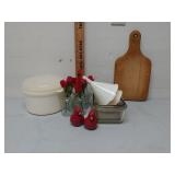Kitchen Items- Decor, Glassware, Cutting Board