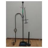 Home Accents & Black Stand Black metal home