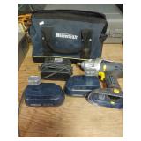 Mastercraft Impact Drill, Rechargeable Batteries,