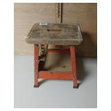 Metal Work Stool With Tool Storage
