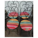 Soda Parlor Chairs With Upholstered Seats (4)