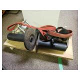Small Rolling Cart, Trailer Jack Bases, Straps,