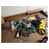 Bottle Jack 6 Tom, Large Metal Snips, Straps,