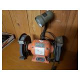 Central machinery 8" bench grinder With Light
