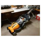 Worx Electric Push Mower W/ Extra Battery. Does