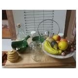 Fake Fruit, Glass Dishes