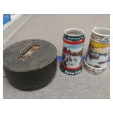 Beer Mugs And Poker Chip Holder