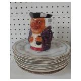 Antique Plates And President Mug