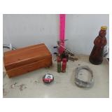 Wooden Box, Aunt Jemima Jar, Ammo