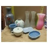 Glassware-Vases, Dish