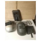 Welding Face Shields & Metal Track With Wheels