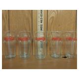 Clear Coca-Cola Drinking Glasses(5)