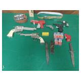 Vintage Childrens Toys- Cap Guns, Belts, Rubber