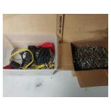 Bolts, Extension Cord, Rope, Tire Pump