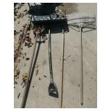 Yard Tools- Rack, Hoe, Snow Shovel, Hand Tiller