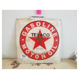 Porcelain Texaco Gasoline Motor Oil Sign