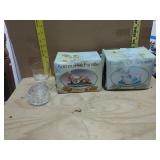 Glassware & Bunny Figures