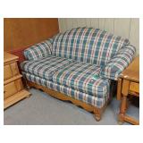 Plaid Love Seat