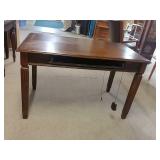 Wooden Desk / Table With Glass Top Cover
