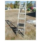 6 Ft Metal Ladder & Metal Step Stool