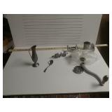 Meat Grinder, Silver Plated Dishes, Yard Stick
