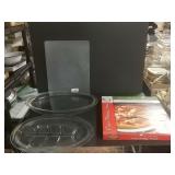 Pizza Baking Stone, Glass Trays