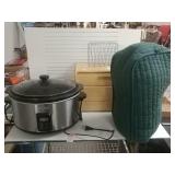 Napkin Holder, Wooden Box, Crock Pot, Food