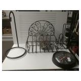 Clock, Paper Towel Holder, Other Items