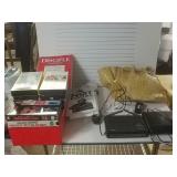 Books, Bag, VHS Tapes, Router, Modem