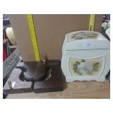 Wooden Items And Floral Box