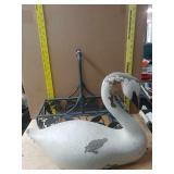Goose And Metal Basket