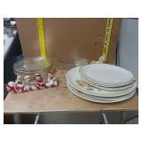 Dishes And Christmas Decoration