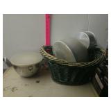 Basket, Pots, Bowls