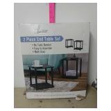 2 Piece End Table Set