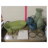 Pots, Metal Wire Decorations