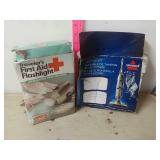 First Aid Flashlight, Mop Pad Kit