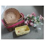 Baskets, Fake Flowers, Flower Pot