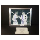 Mickey Mantle & Joe DiMaggio Signed Photo
