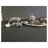 Silver Colored Dishes & Bottle Spouts