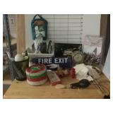 Mixed Lot- Vintage Fire Exit, Home Decor , VHS,