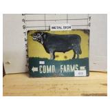 Como Farms Metal Sign