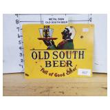 Old South Beer Metal Sign