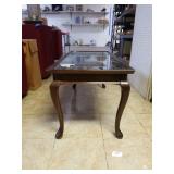 Wood Coffee Table With Glass Top