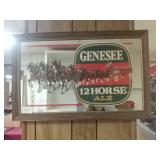 Genesee 12 Horse Ale Mirror Sign