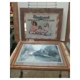 Woodwards Advertisement & Train Picture