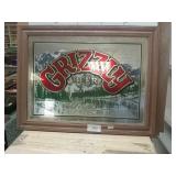 Grizzly Beer Mirror Advertisement