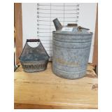 Metal Sponge Holder & Gas Can