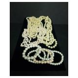 Costume Jewelry- Pearl Style Necklaces &